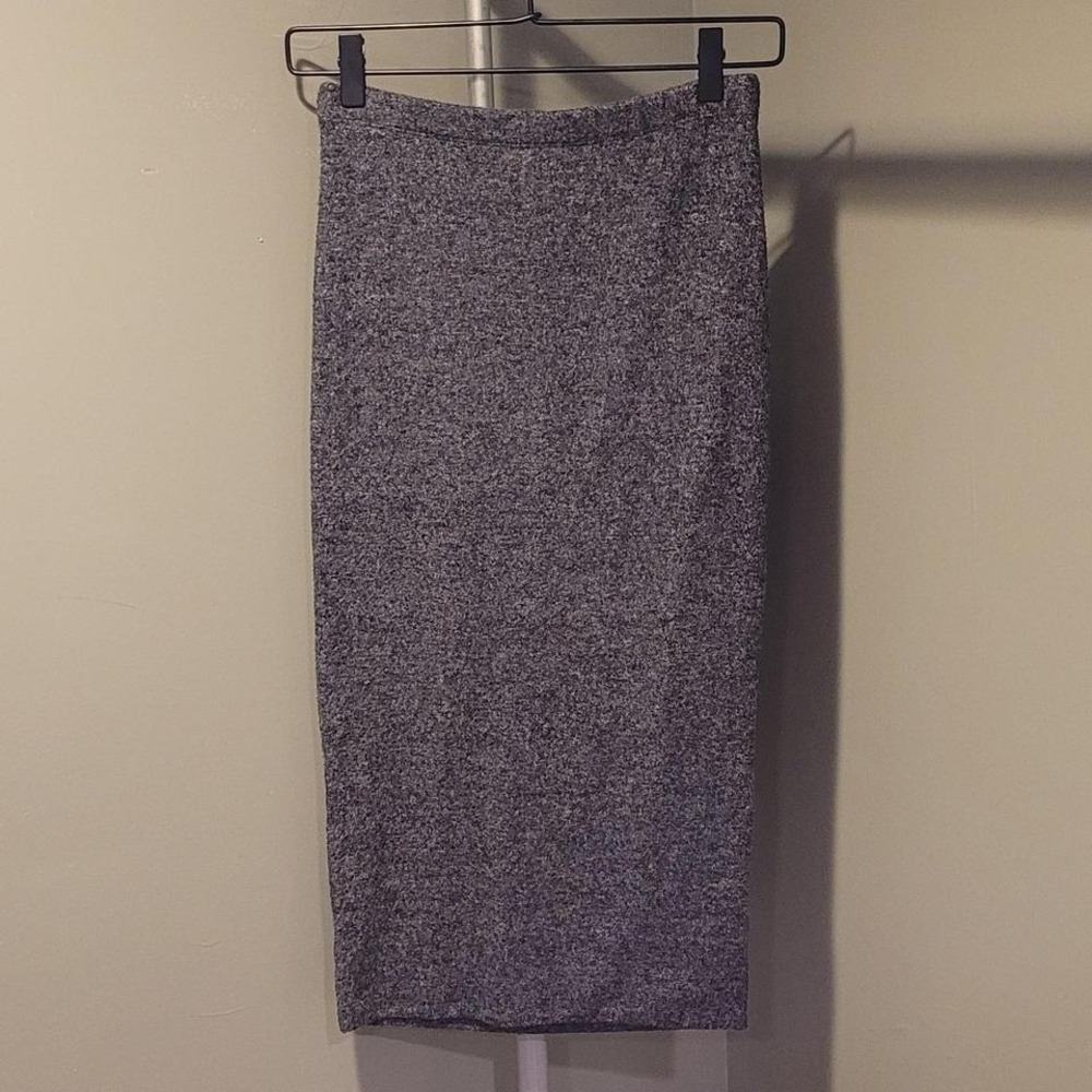 Express Soft Sweater Stretchy Midi Skirt, Women's Size XS, Dark Gray NWT